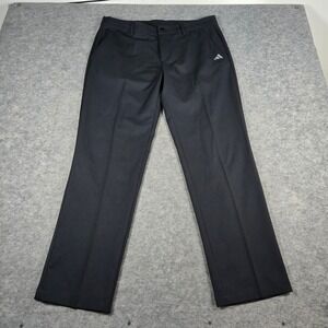 Adidas Mens Black Golf Performance Straight Leg Pants 35x32
